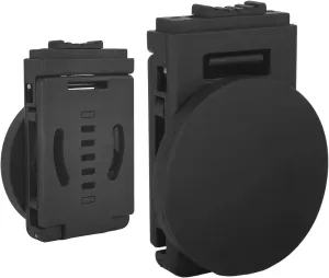Magnetic Tool Holder Set for Belts & Bags, 2-Pack Secure Grip Organizer with Anti-Slip Design (Black)