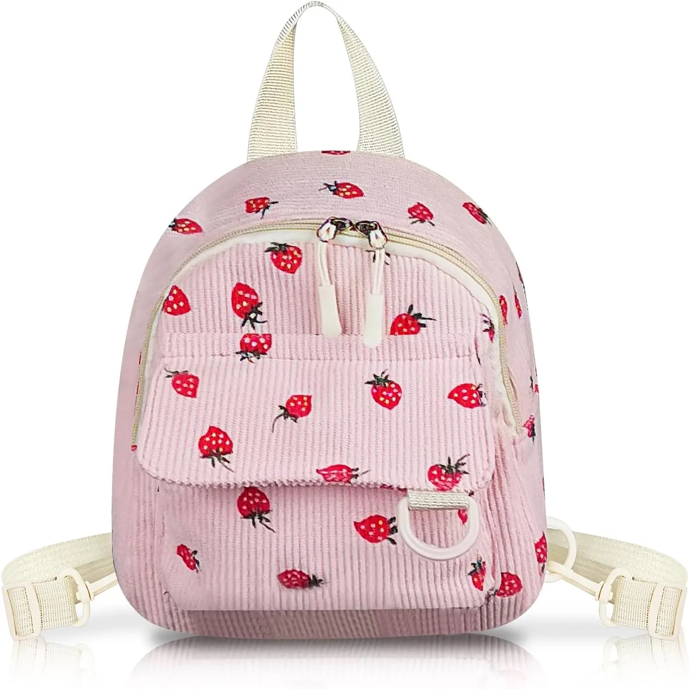 Mini Backpack Purse, Corduroy Girls Backpack Small Backpack for Women, Casual Daypack Backpacks Cute Backpacks (pink)