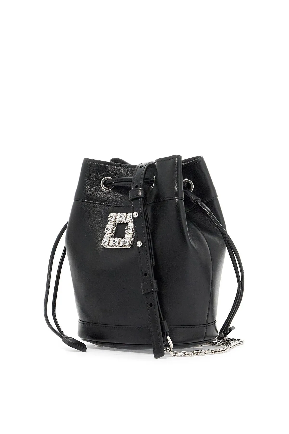 mini leather très vivier bucket bag RBWANME0100XMA NERO