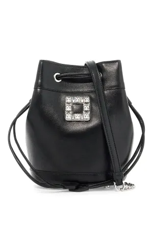 mini leather très vivier bucket bag RBWANME0100XMA NERO