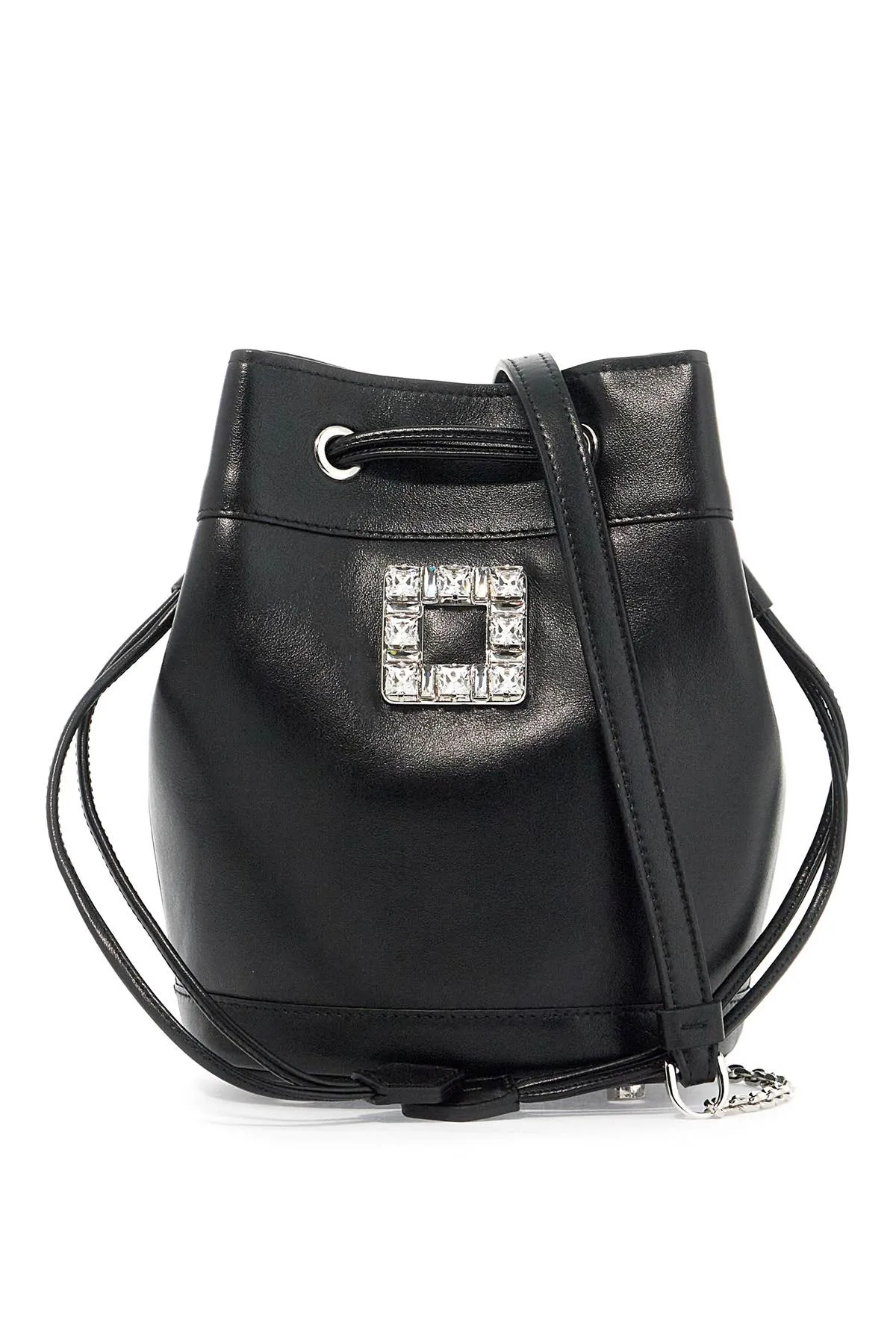 mini leather très vivier bucket bag RBWANME0100XMA NERO