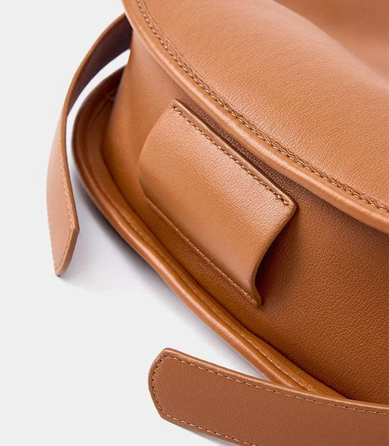 Minimalist Soft Leather Shoulder Bag