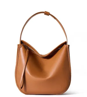 Minimalist Soft Leather Shoulder Bag