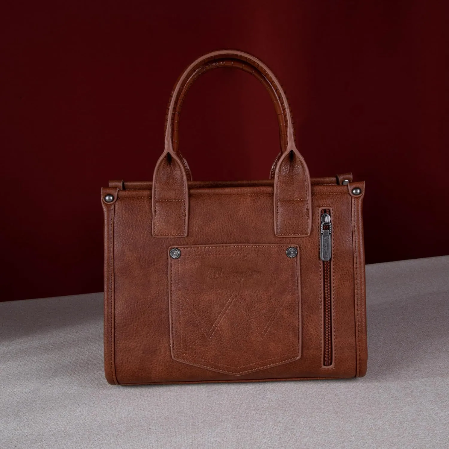 Montana West  Wrangler Tote Bag for Women Western Cow Print Purse Designer Top Handle Handbags