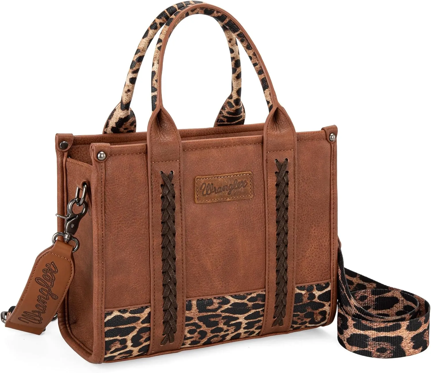 Montana West  Wrangler Tote Bag for Women Western Cow Print Purse Designer Top Handle Handbags