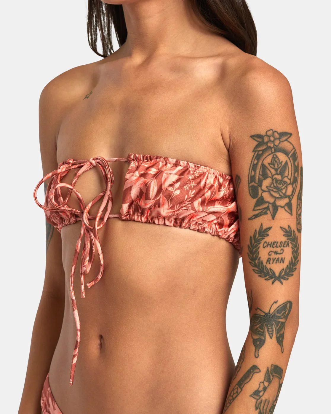 Oasis 2-Way Bandeau Bikini Top - Sandlewood