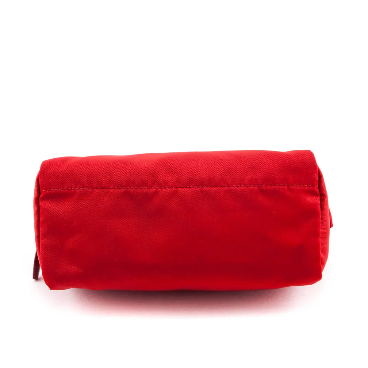 Prada Rosso Nylon Zip Pouch