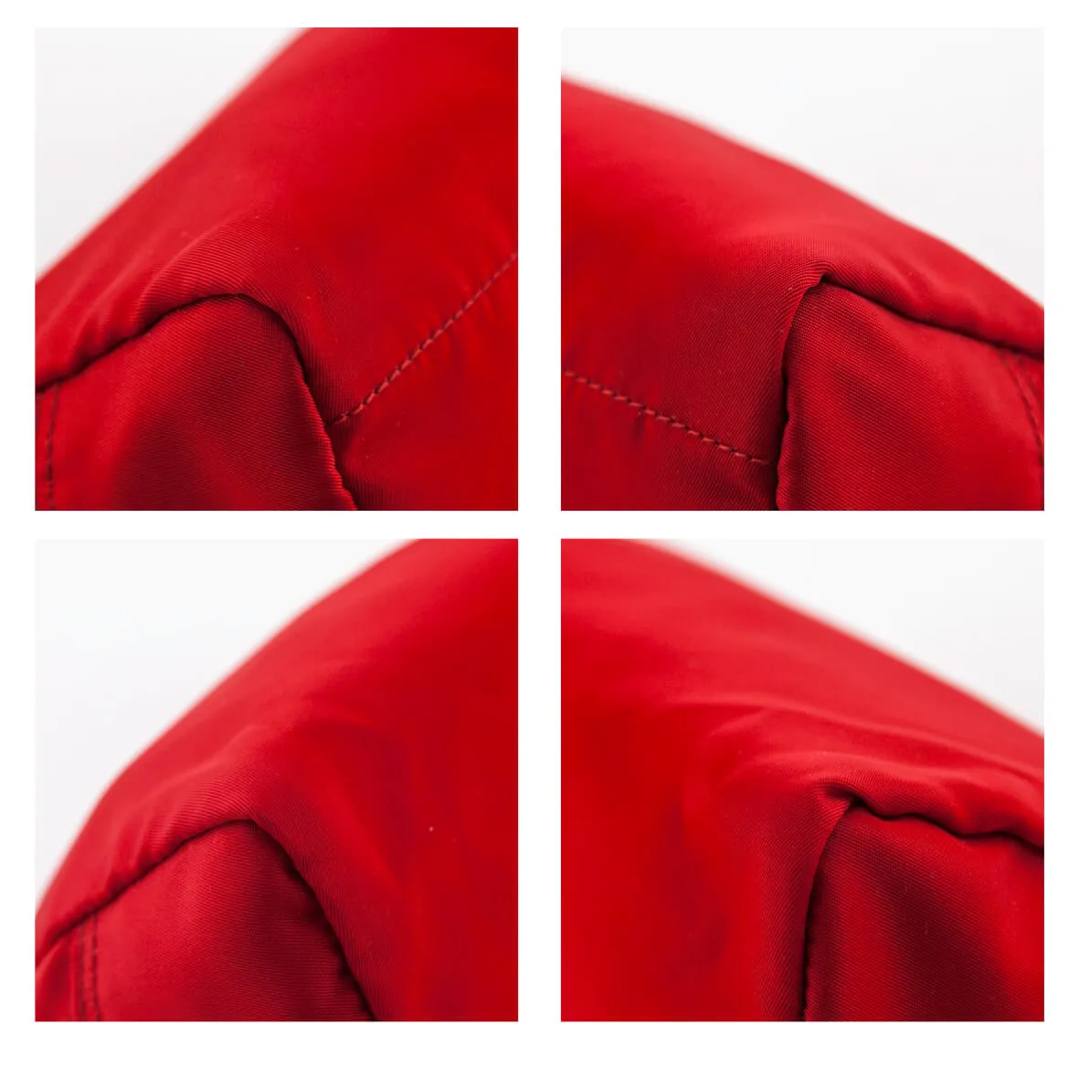 Prada Rosso Nylon Zip Pouch