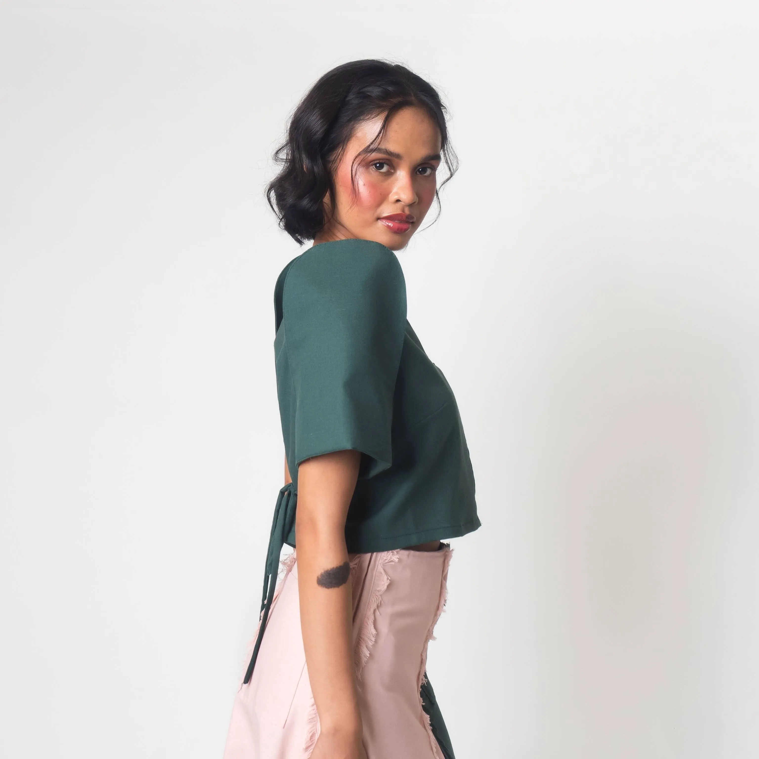 [Ready Today] Convertible Terno Top Green