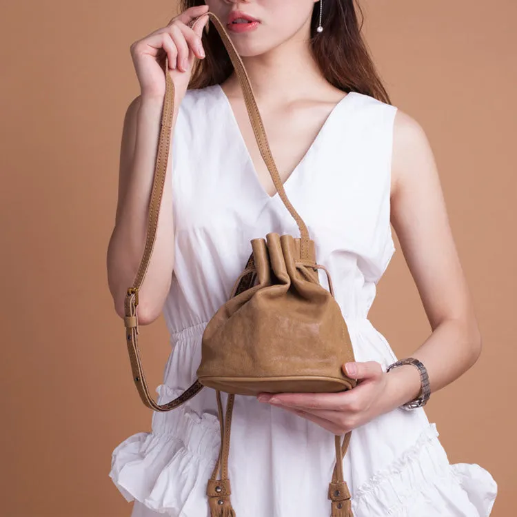 Small Womens Leather Fringe Crossbody Purse Small Shoulder Bag for Women