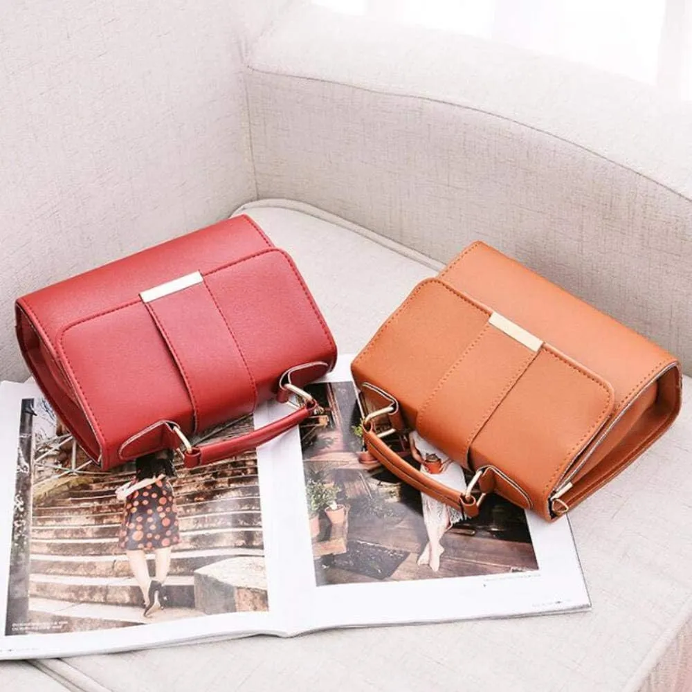 Summer Fashion Women Bag Leather Handbags PU Shoulder Bags Small Flap Crossbody Bags for Women Messenger Bags,Red