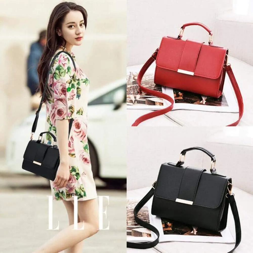 Summer Fashion Women Bag Leather Handbags PU Shoulder Bags Small Flap Crossbody Bags for Women Messenger Bags,Red