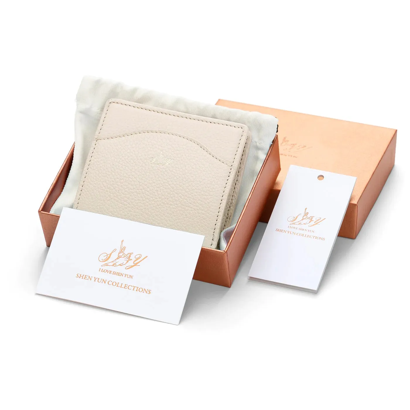 Tang Dynasty Grace Wallet - Parchment Beige