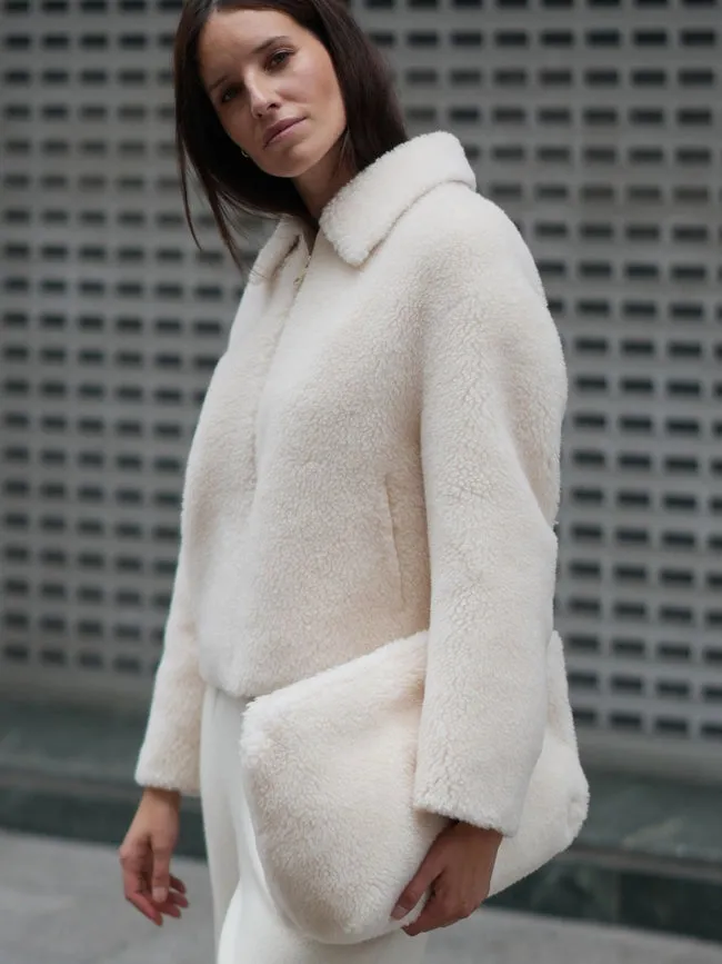 Teddy Wool Clutch