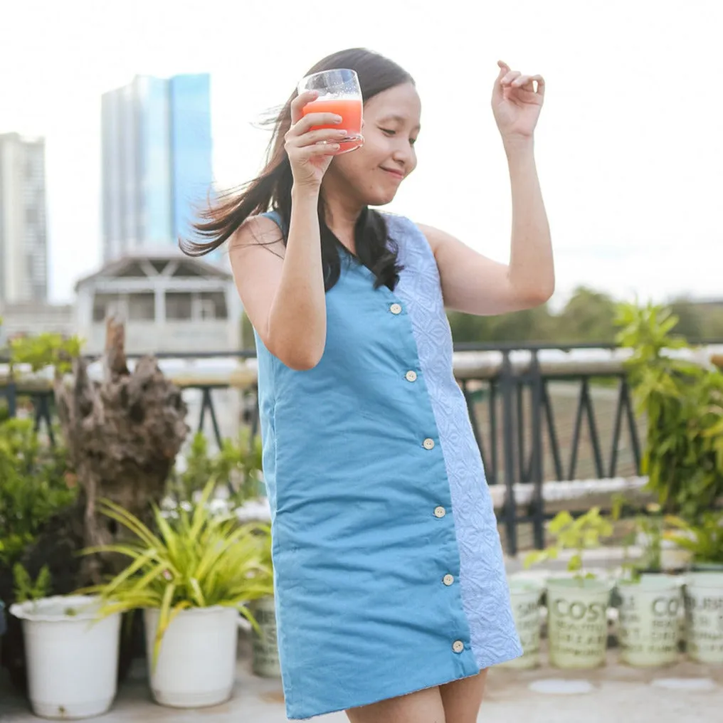 The 4-Way Dress Chambray Blue