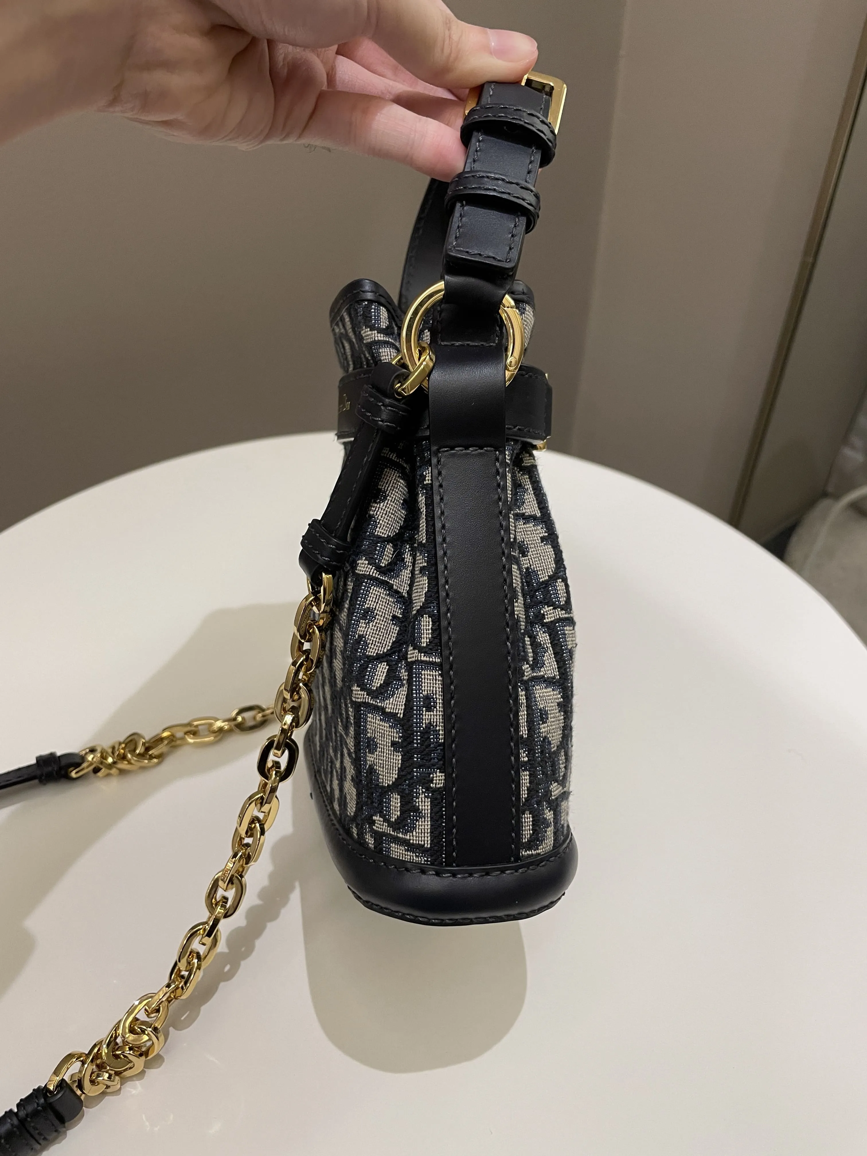 Trendy Inspired Dior C’est Bucket Bag Blue Dior Oblique