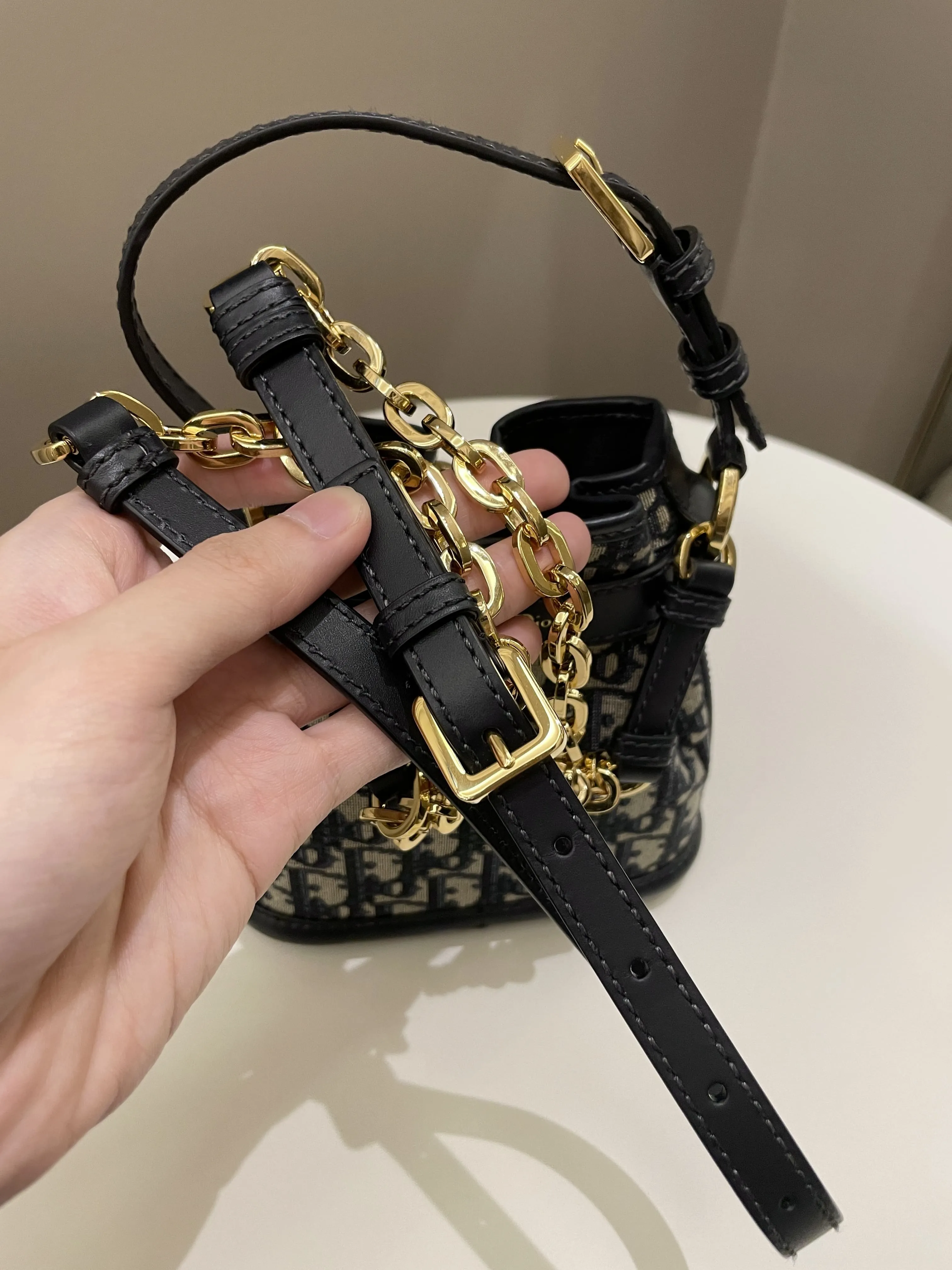 Trendy Inspired Dior C’est Bucket Bag Blue Dior Oblique