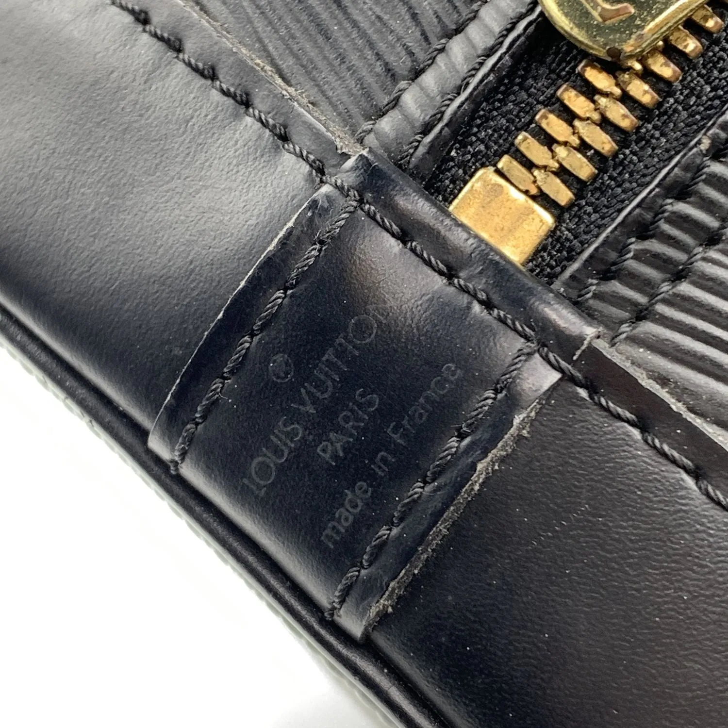 Trendy Inspired Louis Vuitton Vintage Black Epi Leather Alma Top Handle Bag