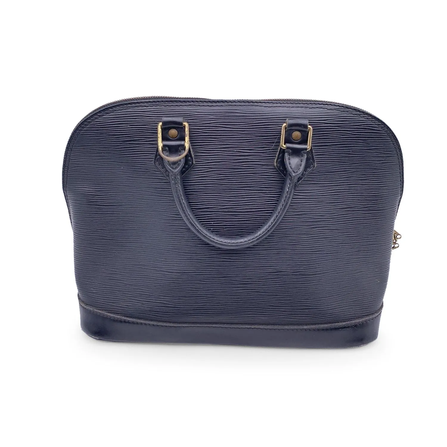 Trendy Inspired Louis Vuitton Vintage Black Epi Leather Alma Top Handle Bag
