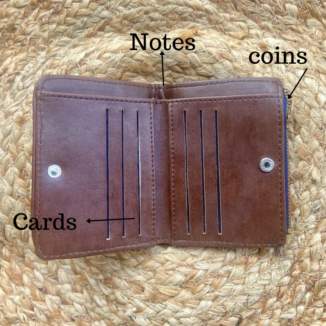 Turquoise Tropical Mini Wallet