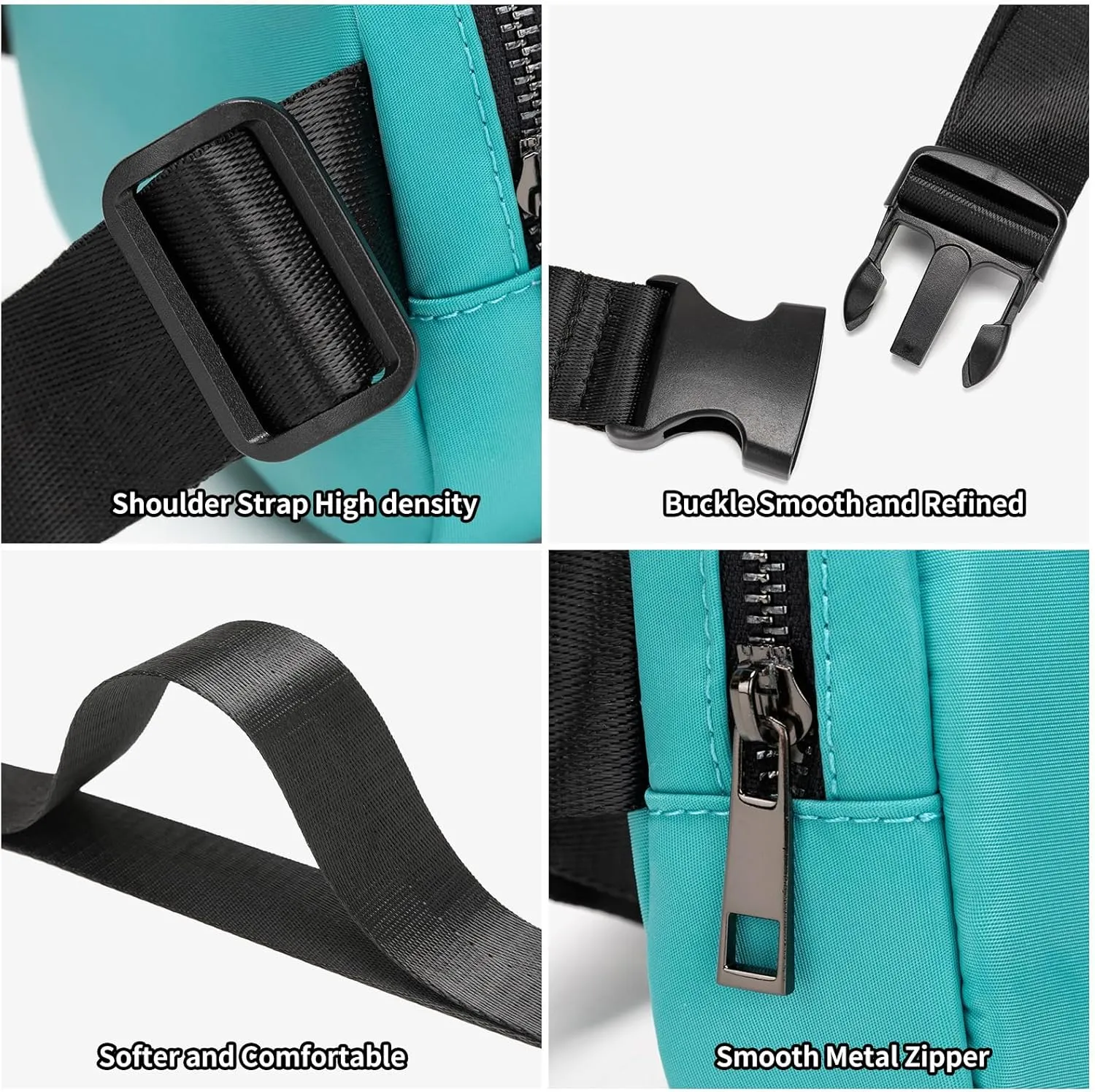 Unisex Belt Bag Fanny pack crossbody bags Everywhere Waist packs with Adjustable Strap (BLUE)