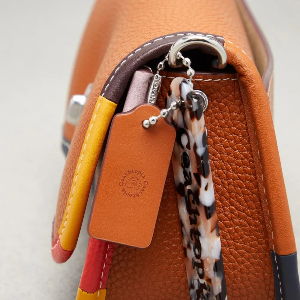 Wavy Dinky Bag In Coachtopia Leather With Colorful Binding