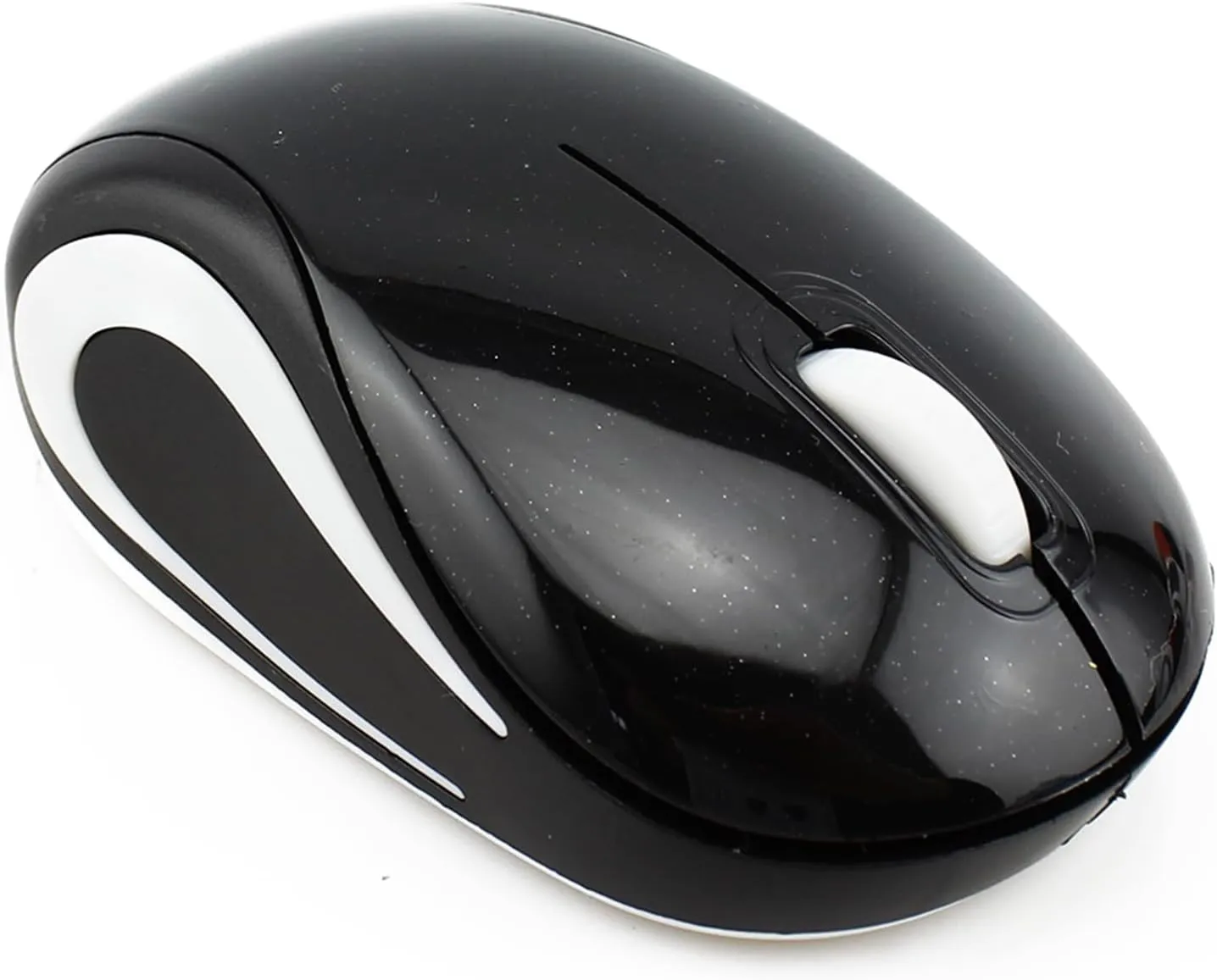 YOCUNKER Wireless Mini Mouse Ultra Portable, 1000DPI Computer Mouse Cordless, 2.4 GHz with USB Receiver, Optical Tracking, 3-Buttons, PC/Laptop (Black)