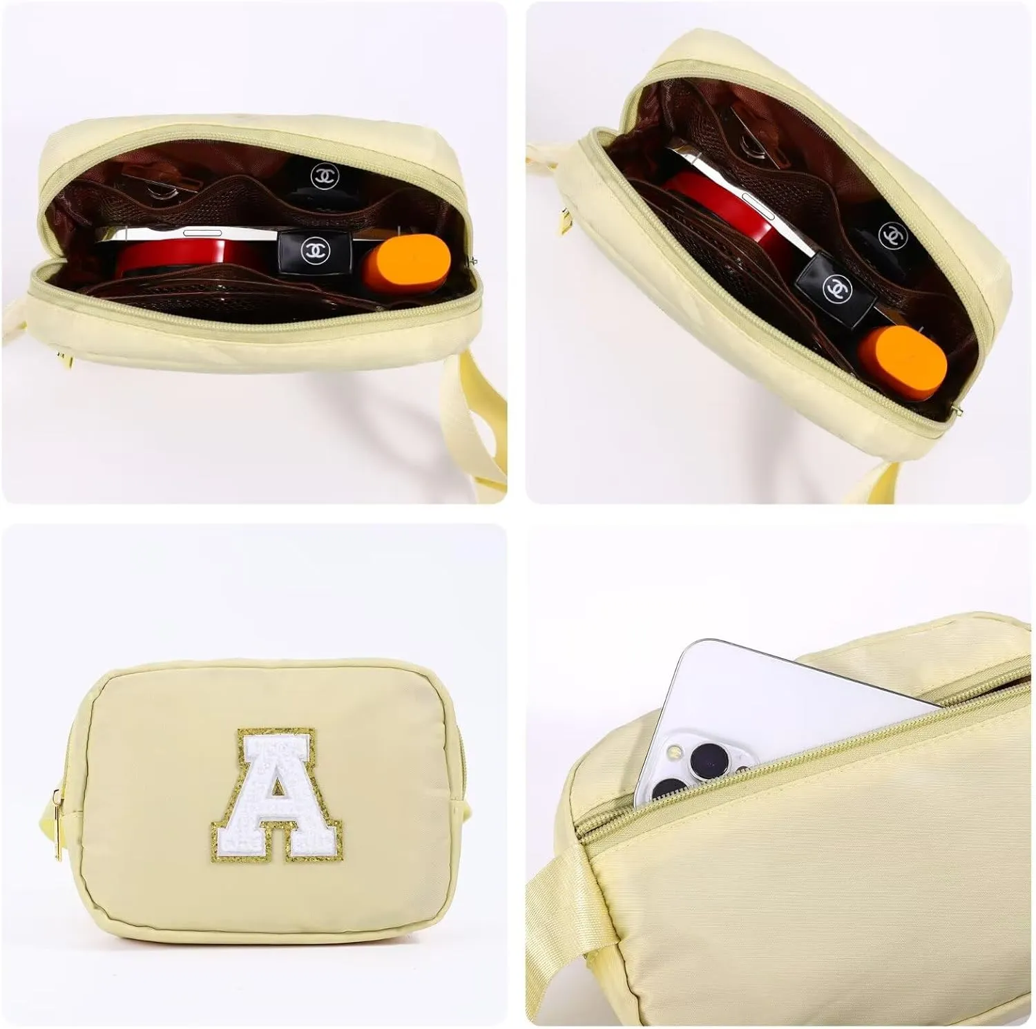 YOOLIFE Fanny Packs - Crossbody Belt Bags for Women, Khaki, Small Sling Bags for Travel & Gifts